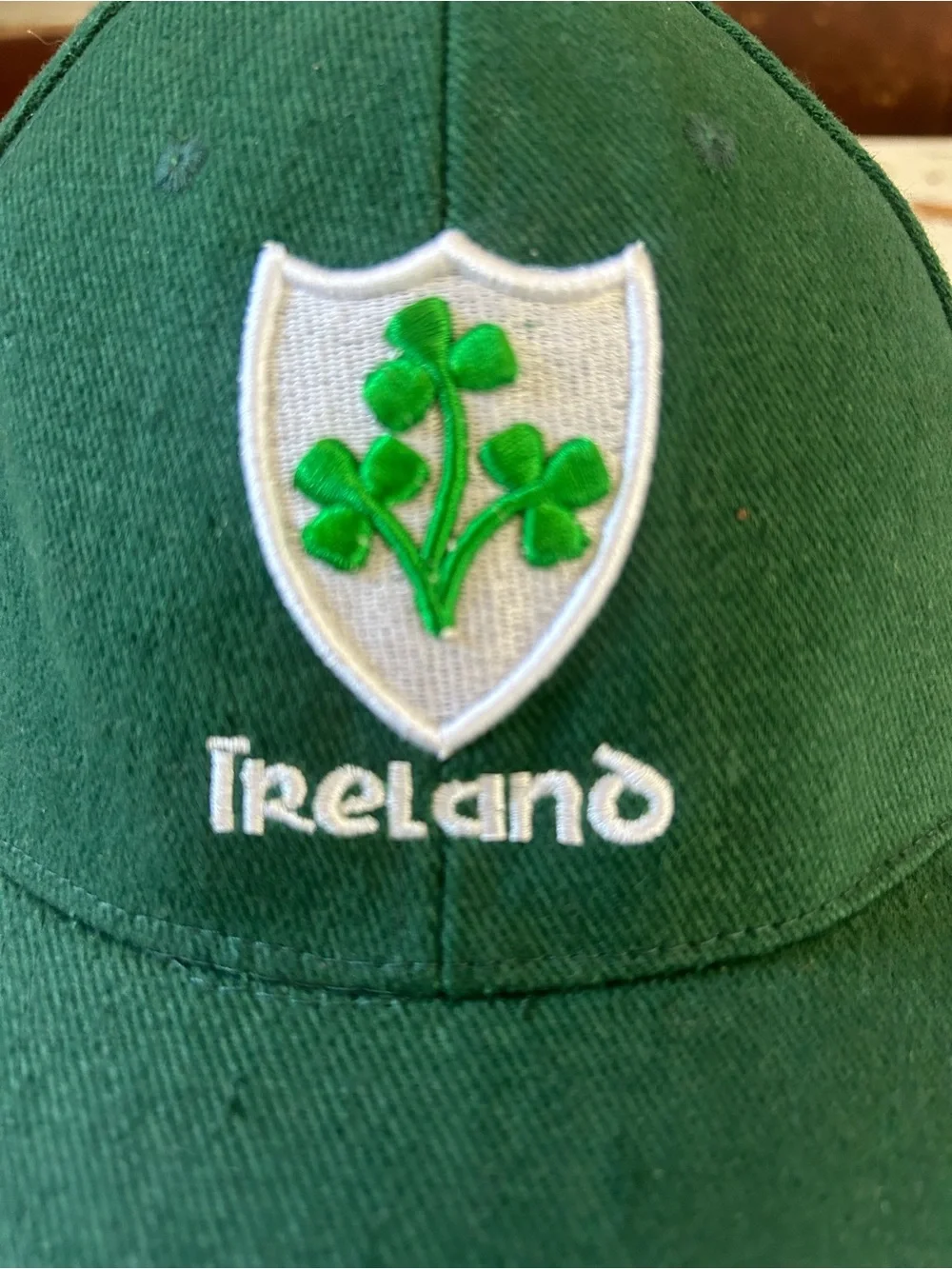 Dolmen Clothing Ireland Green Adjustable Cap Clover Emblem